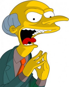 mr-burns-the-simpsons | the TV addict